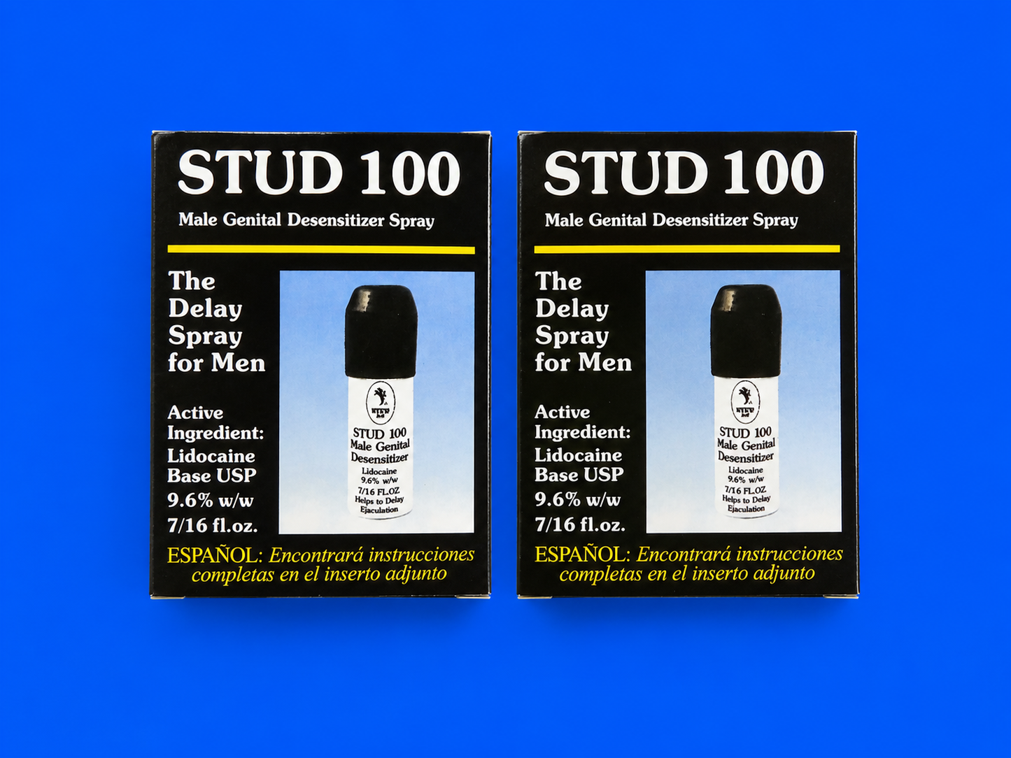2 Bottles - Stud 100 Desensitizing Spray for Men – 12g